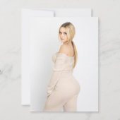 Donkere fototintoverlay goud moderne Sweet 16 Kaart (Achterkant)