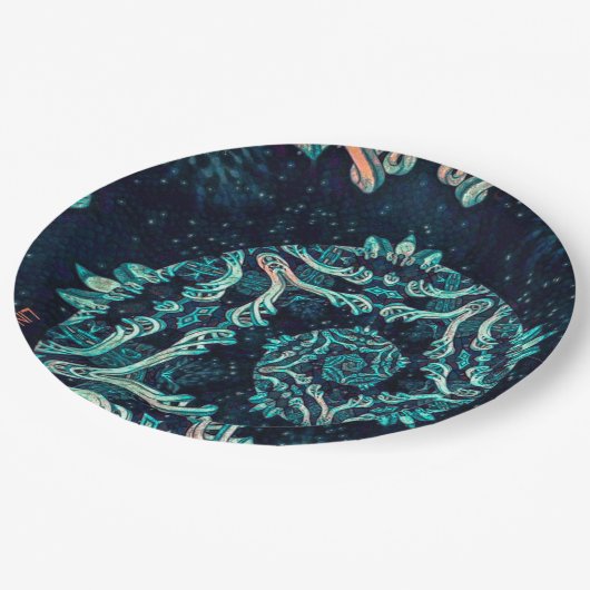 Donkere fractal elegance bord (Gekanteld)