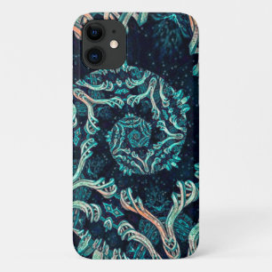 Donkere fractale elegantie Case-Mate iPhone case