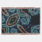 Donkere fractale elegantie deken (Voorkant)