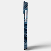 Donkere gebogen, overlappende verdraaide lijnen Case-Mate iPhone case (Achterkant / Links)