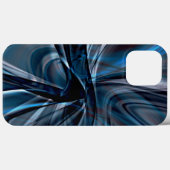 Donkere gebogen, overlappende verdraaide lijnen Case-Mate iPhone case (Achterkant (horizontaal))