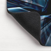 Donkere gebogen, overlappende verdraaide lijnen muismat (Hoek)