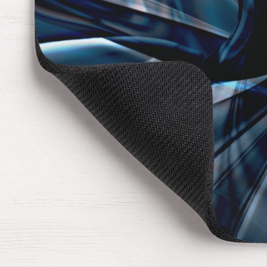 Donkere gebogen, overlappende verdraaide lijnen muismat (Hoek)