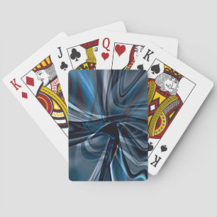 Donkere gebogen, overlappende verdraaide lijnen pokerkaarten