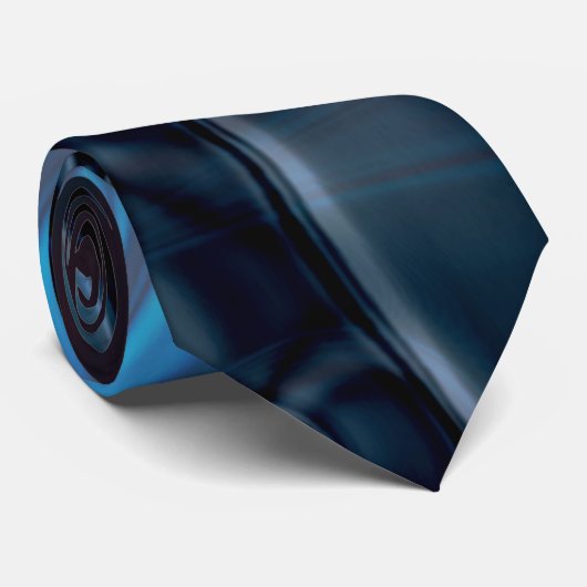 Donkere gebogen, overlappende verdraaide lijnen stropdas (Opgerold)