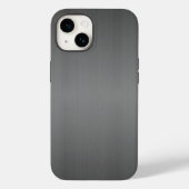 Donkere, geborstelde metalen blik Case-Mate iPhone case (Achterkant)