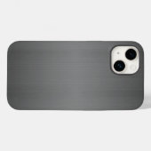 Donkere, geborstelde metalen blik Case-Mate iPhone case (Achterkant (horizontaal))