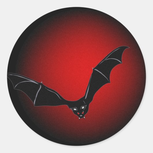 Donkere gedachten ronde sticker (Voorkant)