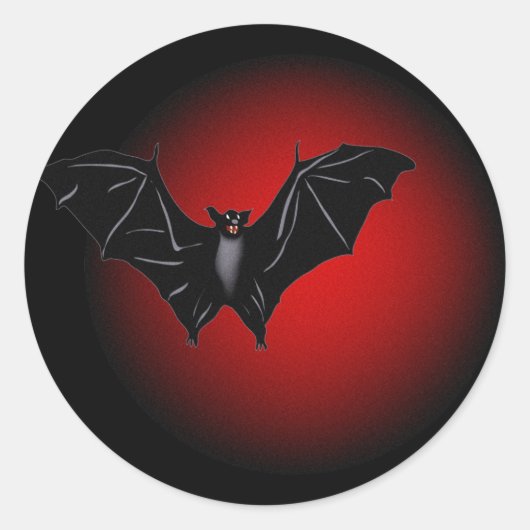 Donkere gedachten ronde sticker (Voorkant)