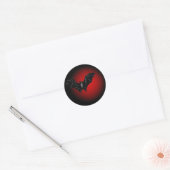 Donkere gedachten ronde sticker (Envelop)