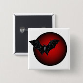 Donkere gedachten vierkante button 5,1 cm (Voorkant /achterkant)