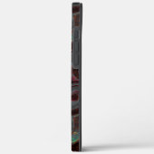 Donkere gekleurde geslepen spiraaldelen en gloeist Case-Mate iPhone case (Achterkant / Links)