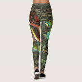 Donkere gekruiste paardenveren leggings (Achterkant)