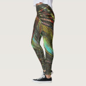 Donkere gekruiste paardenveren leggings (Links)