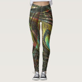 Donkere gekruiste paardenveren leggings (Voorkant)