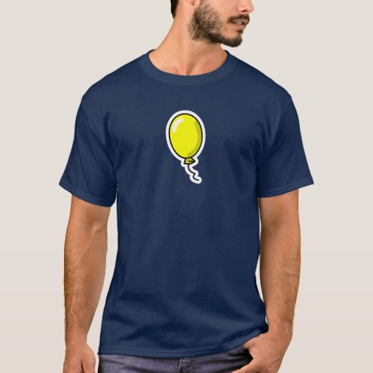 Donkere gele ballon t-shirt (Voorkant)