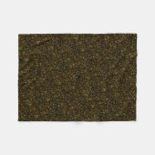 Donkere gele goudglitter uit de Bronze Fleece Deken (Voorkant (Horizontaal))