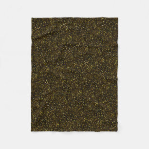 Donkere gele goudglitter uit de Bronze Fleece Deken
