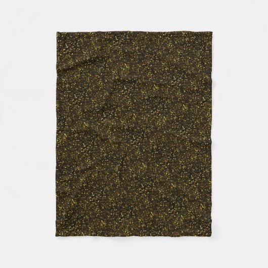 Donkere gele goudglitter uit de Bronze Fleece Deken (Voorkant)