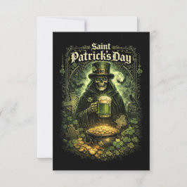 Donkere geluk van Sint-Patrick Bedankkaart
