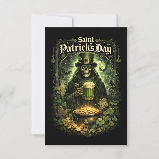 Donkere geluk van Sint-Patrick Bedankkaart (Voorkant)