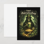 Donkere geluk van Sint-Patrick Bedankkaart (Voorkant / Achterkant)