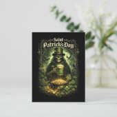 Donkere geluk van Sint-Patrick Briefkaart (Staand voorkant)