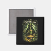 Donkere geluk van Sint-Patrick Magneet (Voorkant / Achterkant)