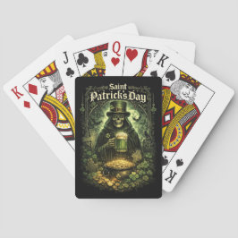 Donkere geluk van Sint-Patrick Pokerkaarten