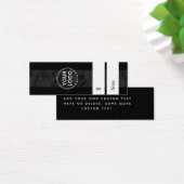 Donkere gemarmerde streep tegen zwarte prijs label mini visitekaartjes (Bureau)