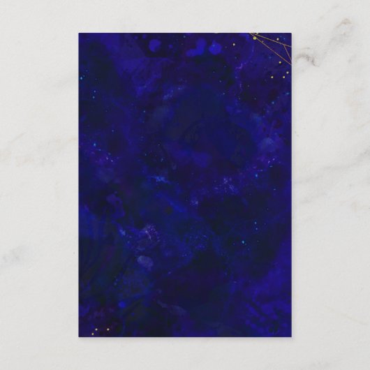 Donkere Geode Deep Blue Agate Weddenschap Details Informatiekaartje (Achterkant)