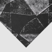 Donkere Geometric Grunge Pattern afdrukken Tissuepapier (Detail)
