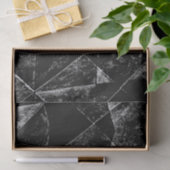 Donkere Geometric Grunge Pattern afdrukken Tissuepapier (Geschenk)