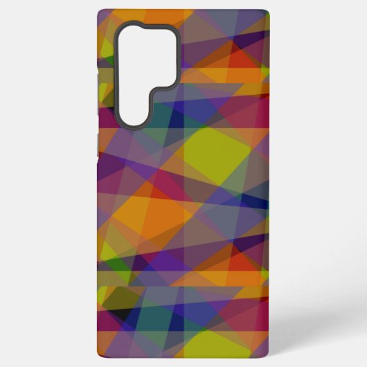 Donkere geometrie - Samsung Case Galaxy Hoesje (Achterkant)