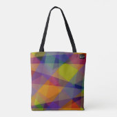 Donkere Geometrisch - Tote Bag (Achterkant)