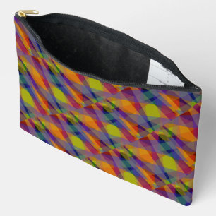 Donkere geometrische accessoiretas etui