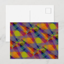Donkere geometrische - ansichtkaart briefkaart