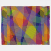 Donkere geometrische - Fleece deken (Voorkant (Horizontaal))