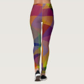 Donkere geometrische - Leggings (Achterkant)
