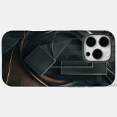 Donkere geometrische minimalistische telefoonhoes Case-Mate iPhone case (Achterkant (horizontaal))