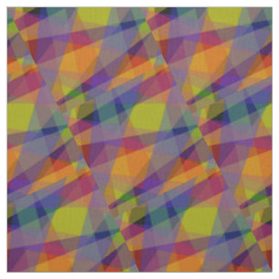 Donkere geometrische - Pima-katoenstof Stof