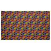 Donkere geometrische polyester poplin stof (Fat Quarter)