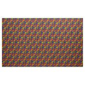 Donkere geometrische polyester poplin stof (Yard (91,4 cm))