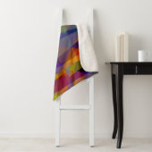 Donkere geometrische - Sherpa deken (In situ)