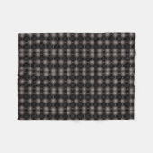Donkere Gestikte Diamantdeken Fleece Deken (Voorkant (Horizontaal))