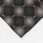 Donkere Gestikte Diamantdeken Fleece Deken (Hoek)