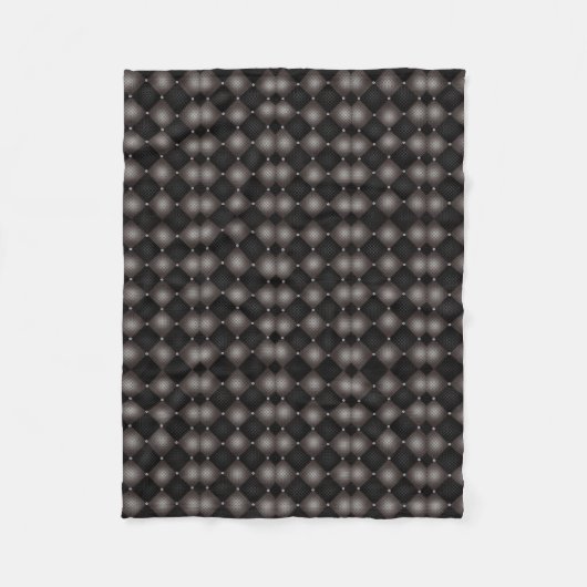 Donkere Gestikte Diamantdeken Fleece Deken (Voorkant)
