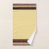 Donkere gestructureerde strepen badhanddoekenset bad handdoek (Handdoek)