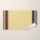 Donkere gestructureerde strepen badhanddoekenset bad handdoek (Handdoek)